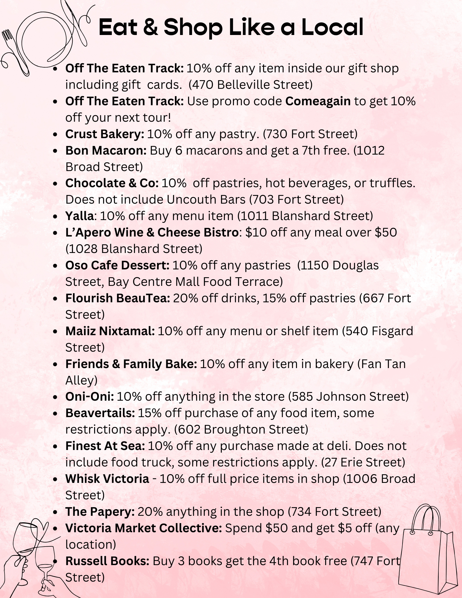 Eat and Shop Like a Local Victoria Food Tours Off The Eaten Track